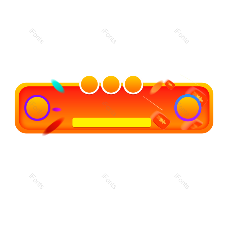 618图片,插画元素,金币PNG,边框素材免抠素材